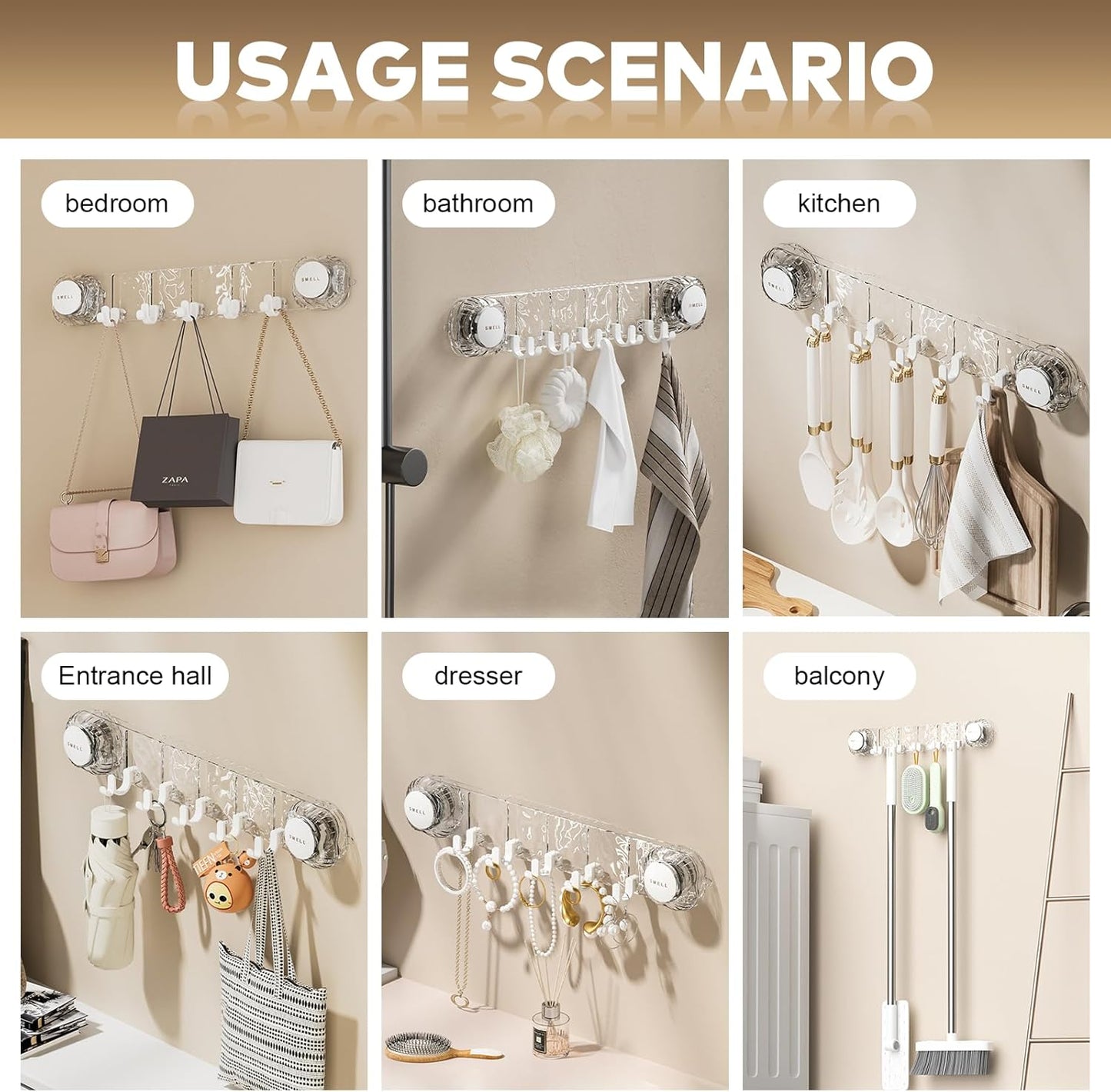 AeroLock™ Suction Hook Bar