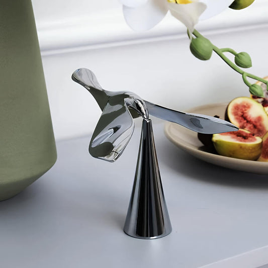 LuxeWing Balancing Bird Opener – Minimalist Decor