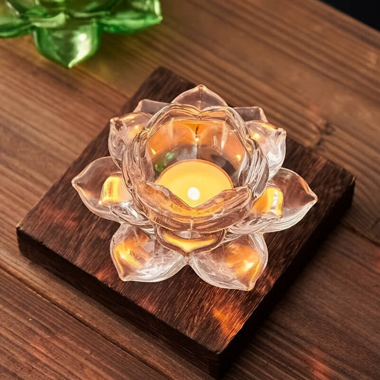 Lotus Crystal Diya