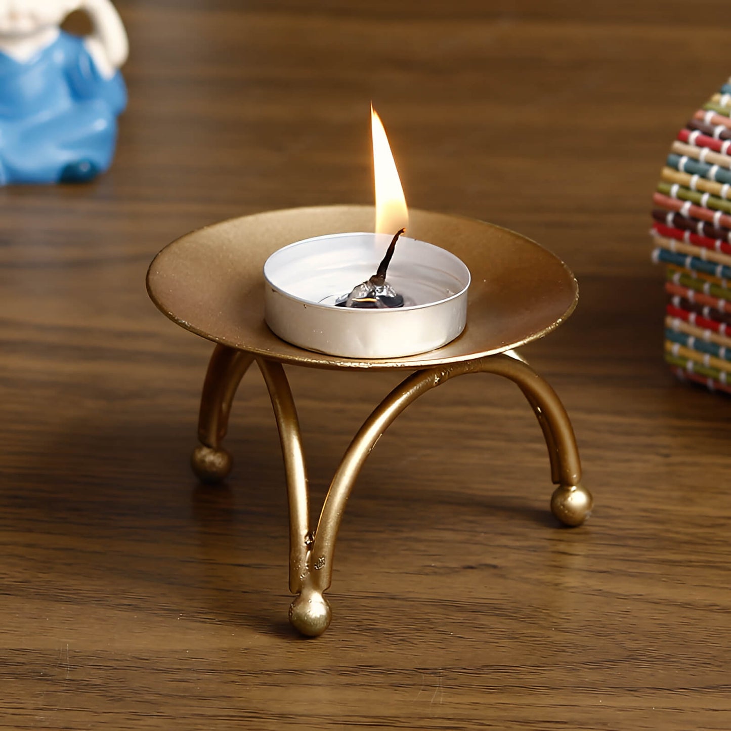 Lumière Handcrafted Metal Tea Light Holder