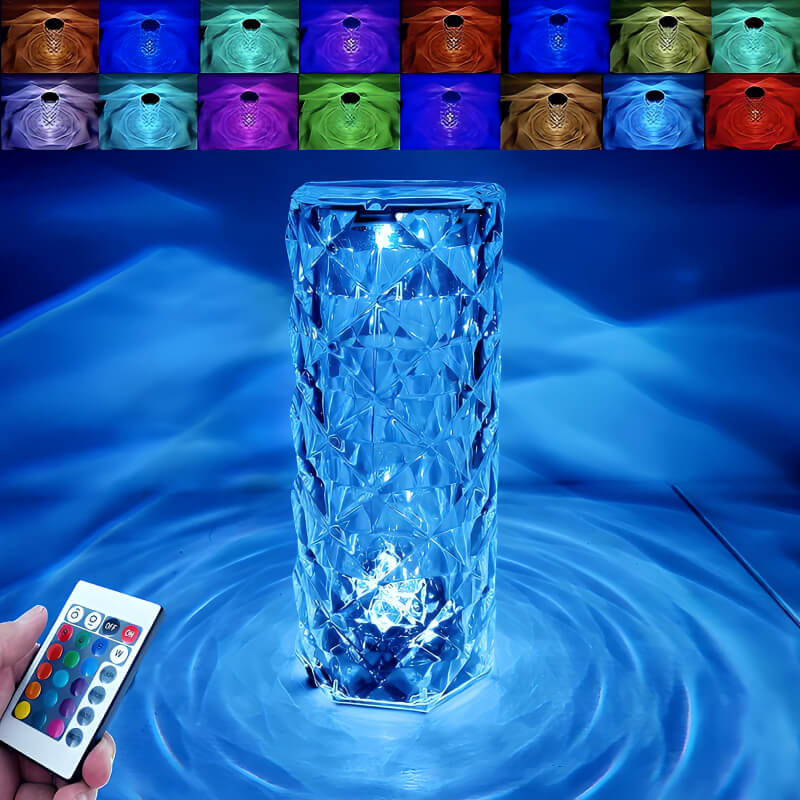 RoseLux™ Crystal Tower Lamp