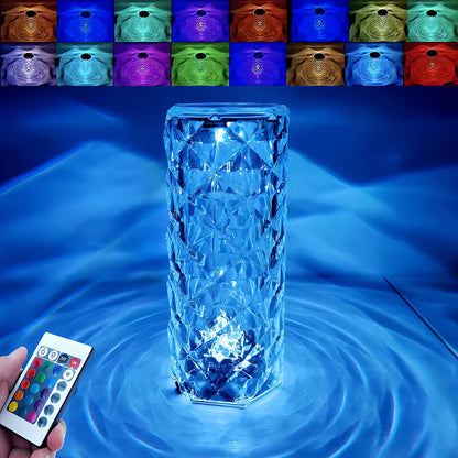 RoseLux™ Crystal Tower Lamp