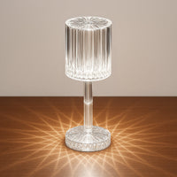 RadiantGlow Diamond-Cut Crystal Table Lamp
