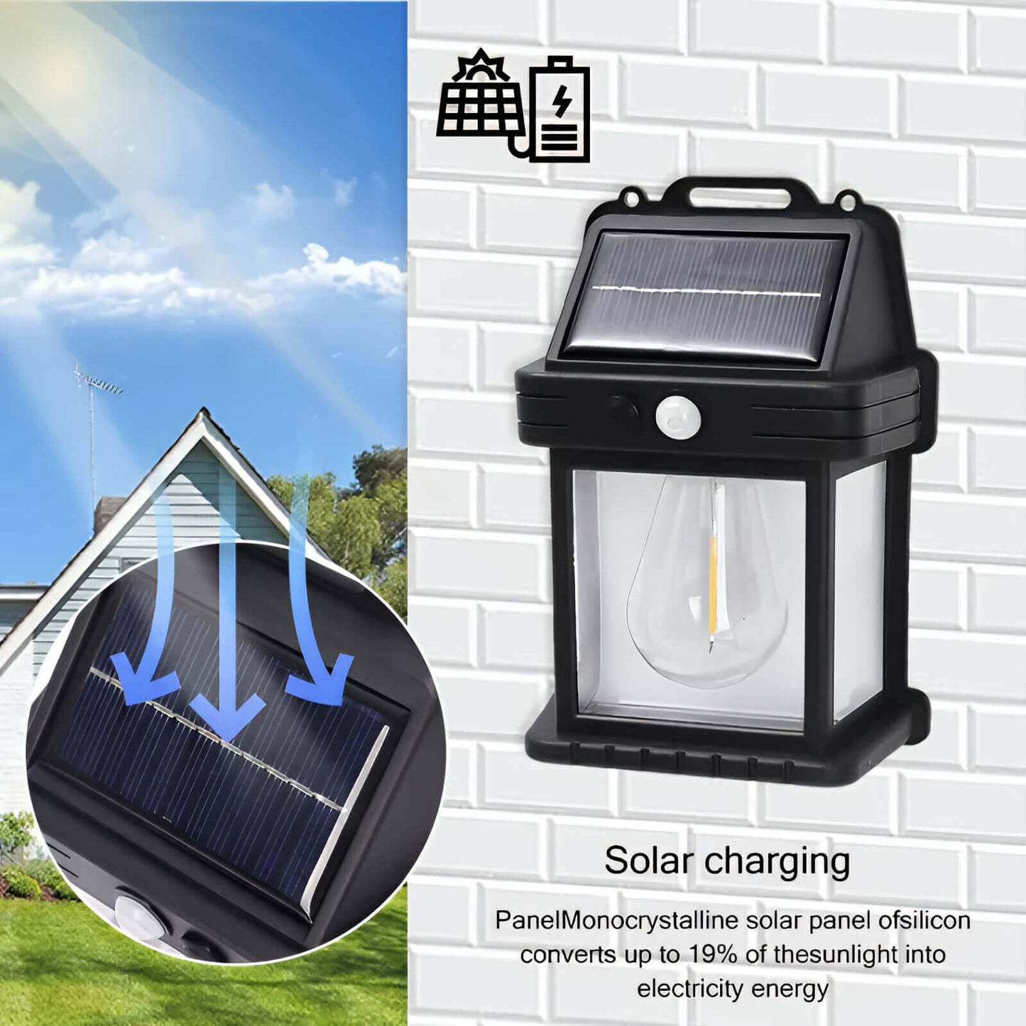 SolarGlow Lantern Wall Light