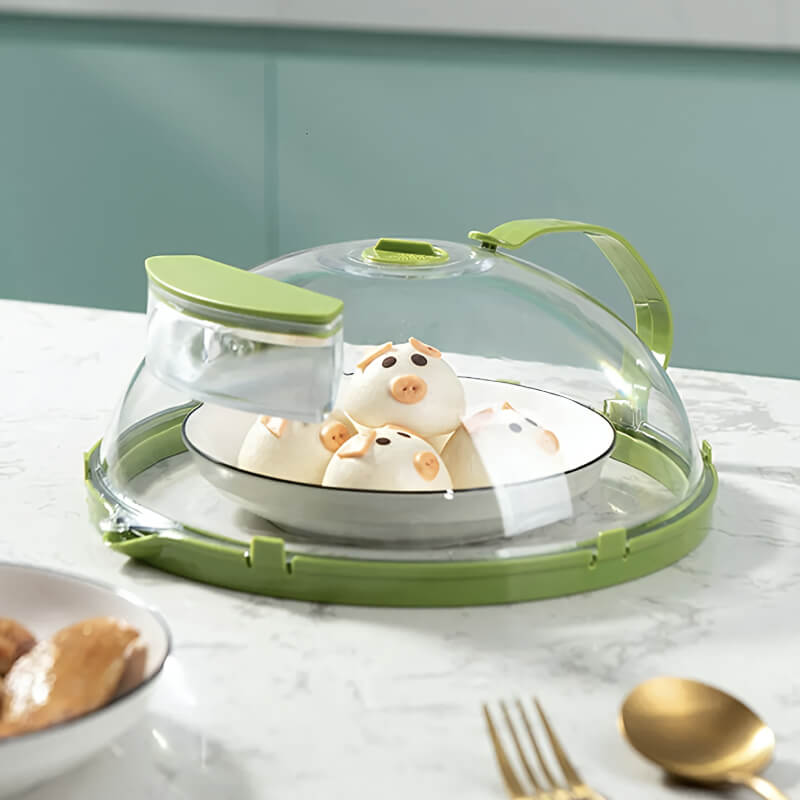 Ventilated Steam-Release Microwave Cover