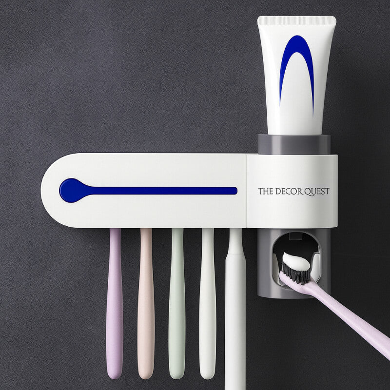 UV Sterilizer Pro – Smart UV Toothbrush Holder With Paste Dispenser