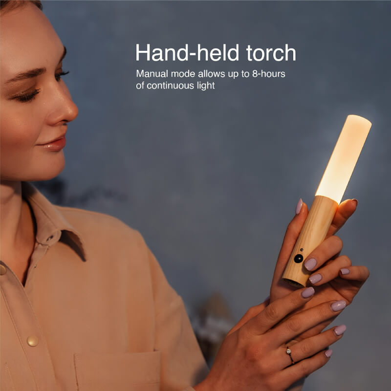 GlowBeam™ Wooden Sensor Lamp