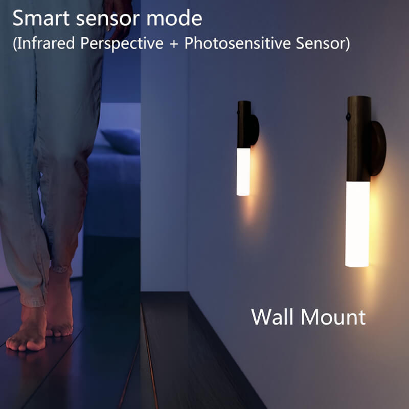 GlowBeam™ Wooden Sensor Lamp