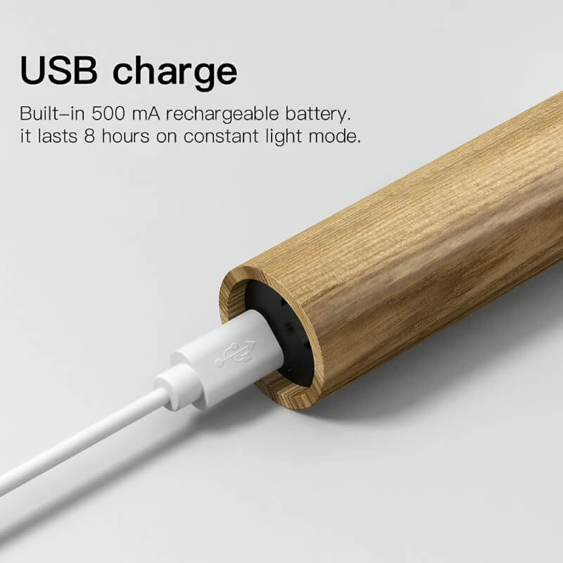 GlowBeam™ Wooden Sensor Lamp