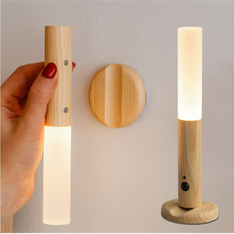 GlowBeam™ Wooden Sensor Lamp